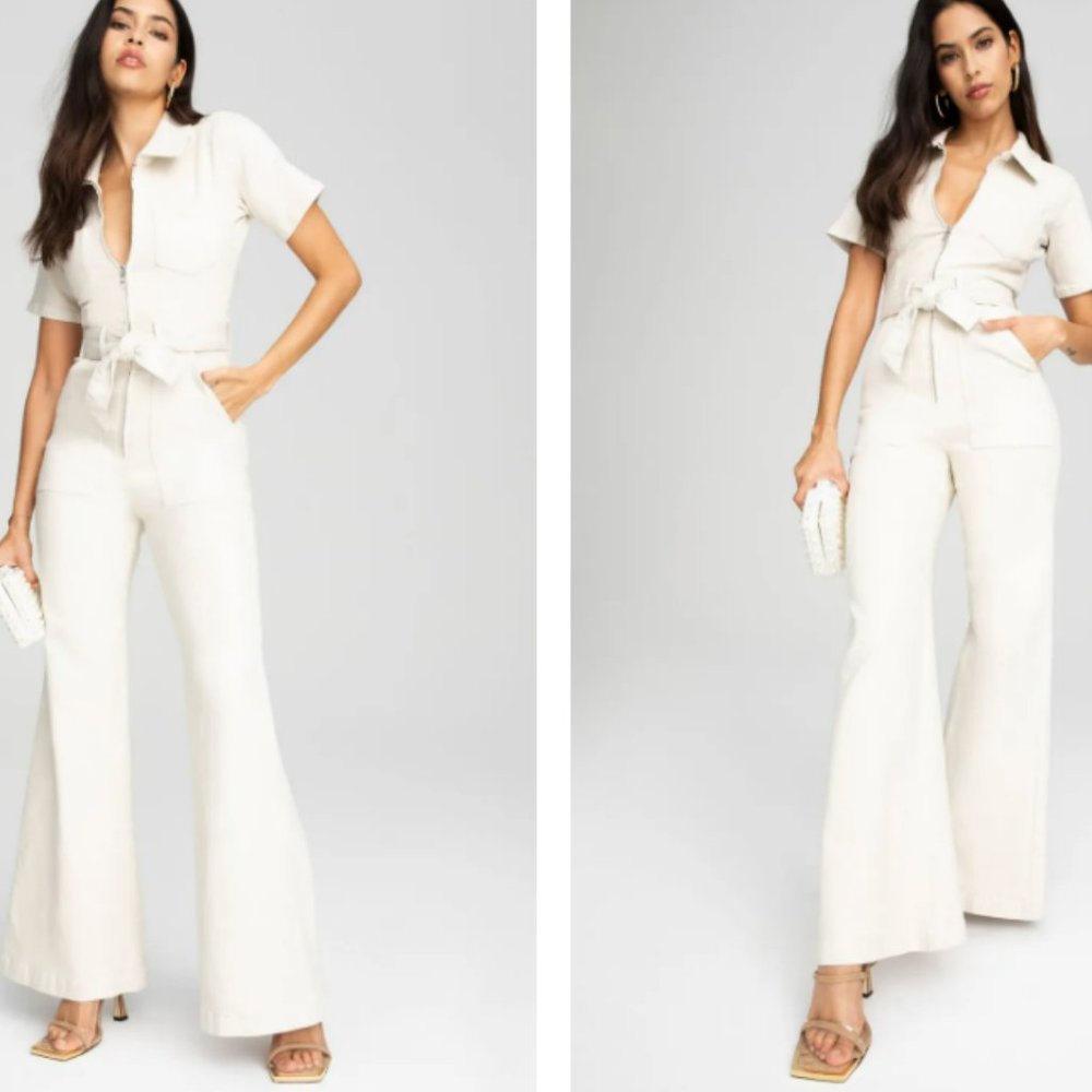 Good American Day & Night bone ivory Jumpsuit